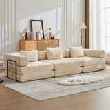 Compression Sofa,Convertible Floor Sofa Bed with Fixed-Shape Frame, Boneless Modular Sectional 85434070