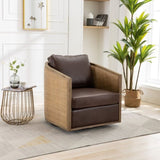COOLMORE Swivel Chair, Comfy Round Accent Sofa Chair for Living Room, 360 Degree Swivel W395102739