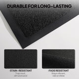 1PC Black PVC Composite Commercial Entrance, 90x180x1.2cm, Jumbo Heavy-Duty Anti-Fatigue Floor 88534249