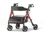 Matinal Foldable Rollator Walkers with Seat for Seniors, 350 lb Capacity, 8'' Big Wheels, 6-Position W3952P384248
