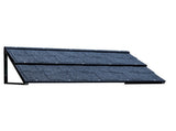 52"x18" Navy Blue Awning, Iron Frame, Corrugated Steel Tile Coating 23981193