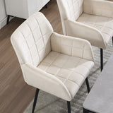 Dining Chairs Set of 1, Upholstered Kitchen Chairs with Comfortable Seat, velvet Dining Chairs with W3112P254938