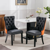 ZNTS Furniture,Modern, High-end Tufted Solid Wood Contemporary PU and Velvet Upholstered Dining Chair 55553584