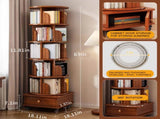 (UPGRADED) Rotating Bookshelf, 360 Display Corner Bookshelf for Small Space, 6 Tier Bookcase Storage W2641P326058