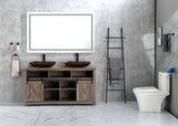 84*30LED Lighted Bathroom Wall Mounted Mirror with High LumenAnti-Fog Separately ControlDimmer W1272112755