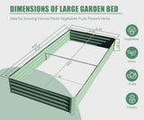 6x3x1ft Galvanized Raised Garden Bed, Outdoor Planter Garden Boxes Large Metal Planter Box for W1859P197893