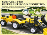 Ride-On Construction Vehicle Toy Kids Bulldozer/Excavator with Real Dirt Bucket, 6 Wheels & Cargo 93221001