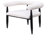 Notting Cream Boucle Upholstered Dining Arm Chair B062P299819