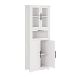 5 doors 5 layers density board spray paint 60*30*170cm display cabinet white N001 25314183