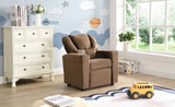 Kids Chair, Kids Upholstered Couch with One Cup Holder, Footrest, Backrest, Toddlers Velvet W2297P164709