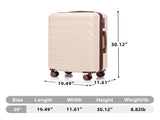 28 Inch ABS Hard Shell Large Travel Checked Luggage - Scratch Resistant Surface Four W2787P437258