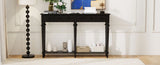 TREXM Entryway Table with 4 Drawers, Retro Console Table with Open Shelf for Entryways, Living N715P202860B