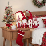4PCS Set 21.3" Tall Christmas Gnome Family Red Halloween Decorations Harvest Festival Autumn Indoor 99591548