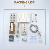3 Functions 12 Inch Ceiling Mounted Thermostatic Shower System in Brushed Nickel T3609P352714