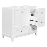 ZNTS [Cabinet Only] 36" Bathroom vanity, white WF307083AAK