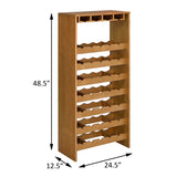 Oak 7-tier Wine Rack B062P184585