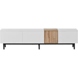 ZNTS Modern TV Stand for 80'' TV with 3 Doors, Media Console Table, Entertainment Center with Large 55923978