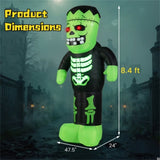 LED-Lit Inflatable Frankenstein - 90s Fast Inflation Waterproof Outdoor Halloween Decor with 19029037