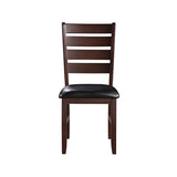 Black and Cherry Ladder Back Side Chairs B062P186529