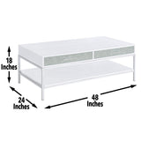 Mirage - Coffee Table - White B081P157529