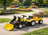 Ride-On Construction Vehicle Toy Kids Bulldozer/Excavator with Real Dirt Bucket, 6 Wheels & Cargo 93221001