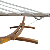 1-Person Hammock with Stand Set for Outside & Inside, Indoor Outdoor Standalone, plywoodcanvas W2297P143376