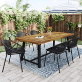 Patio Dining Chairs Stackable Chairs with Breathable Design Modern Simple Art Style ,Metal N768P192555K