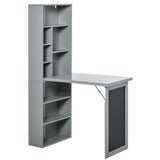 Wall Mount Desk Cabinet-Grey 24040342
