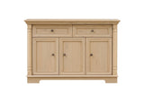 Farmhouse Style Kitchen Storage Cabinet, Large Wall Cabinet with Drawers and Doors in Roman Column W2393P300542