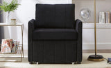 Upholstered Convertible Sleeper Sofa, 31.5" Pull Out Sofa Bed with 5-Position Adjustable Backrest, N719P272689B