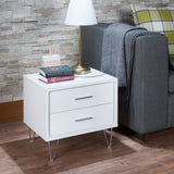 Deoss White Finish Accent Table B2726P286621