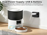 Intelligent fully automatic pet feeder, timed and quantitative feeding, remote control for more 08713239