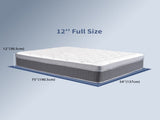 Full Size Mattress in a Box 12 Inch Memory Foam Hybrid Mattress with Pocketed Springs Medium Firm 62554425