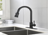 Single Handle High Arc Pull Out Kitchen Faucet,Single Level Stainless Steel Kitchen Sink Faucets 75411374