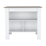 Cortes Kitchen Island 2-Tier Shelf 40" Width and large Work Top B070P234333