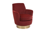 ZNTS Velvet Swivel Barrel Chair, Swivel Accent Chairs Armchair for Living Room, Reading Chairs for W1361116856