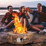 Fire Pit Table 40,000 BTU Stone Gas Fire Stove Pit for Outdoor Patio 55324364