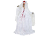 7.2ft Life-Size Animated Halloween Bride Prop - Bloodstained Dress, Sound-Activated 88150321