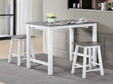 3 Pieces Counter Set Hanging Stool Easy To Clean For Small Space W2537P211105