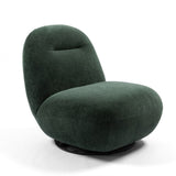 Luxury Modern Swivel Accent Chair, Tight Back Ice Flower Velvet Sofa Chair, Minimalist Style Comfy W2664P256537