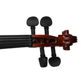 ZNTS GV100 3/4 Acoustic Violin Case Bow Rosin Strings Tuner Shoulder Rest Natural 68029485