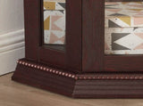 Lighted Corner Curio Cabinet - Glass Display Shelf with Tempered Glass Doors, Adjustable Shelving, W1758P300130