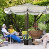 8.8FT Elegance Patio Umbrella, UPF 30 Outdoor Market Umbrella with 8 Ribs, Push Button Tilt,Light 14934477