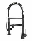 Heavy Duty Commercial Style Kitchen Sink Faucet, Single Handle Pre-Rinse Spring Sprayer Kitchen W1932P172299