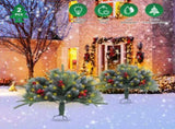 Lifelike Artificial Christmas Tree with 8 Lighting Modes, 50 Warm LEDs, Auto Timer & IP44 17801308