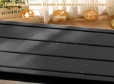 40" Outdoor Table with Wheels, Rectangle Narrow Counter Height Table, Ideal 56411537