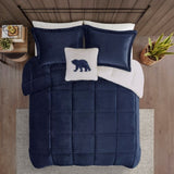 King Plush to Sherpa Down Alternative Comforter Set B035100483