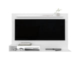 Beijing Floating Entertainment Center, One Superior Shelf, Two Shelves, Space For Tv, White B070P337163