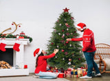 7.5 FT Artificial Christmas Tree with DIY 400 Warm White LED Lights, Hinged Xmas Pine Tree with Tree 94724856