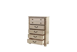Antique Silver 1pc Chest Of Drawers Storage Bedroom Furniture Traditional Classic Style Chest B011P238882